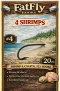 FatFly Hooks – 4 Shrimps