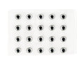 Epoxy Eyes 3,1 mm – svart/silver