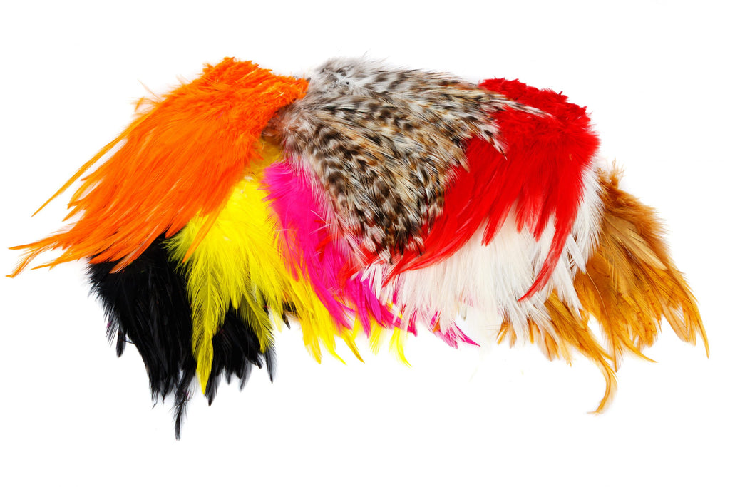 Fly-Dressing Strung Saddle Hackle